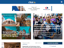 Tablet Screenshot of clickfozdoiguacu.com.br